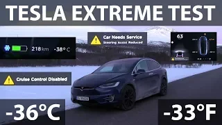 Model X extreme testing in -36°C/-33°F