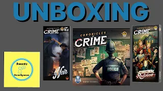 Chronicles of Crime with Welcome to Redview and Noir Expansions - UNBOXING