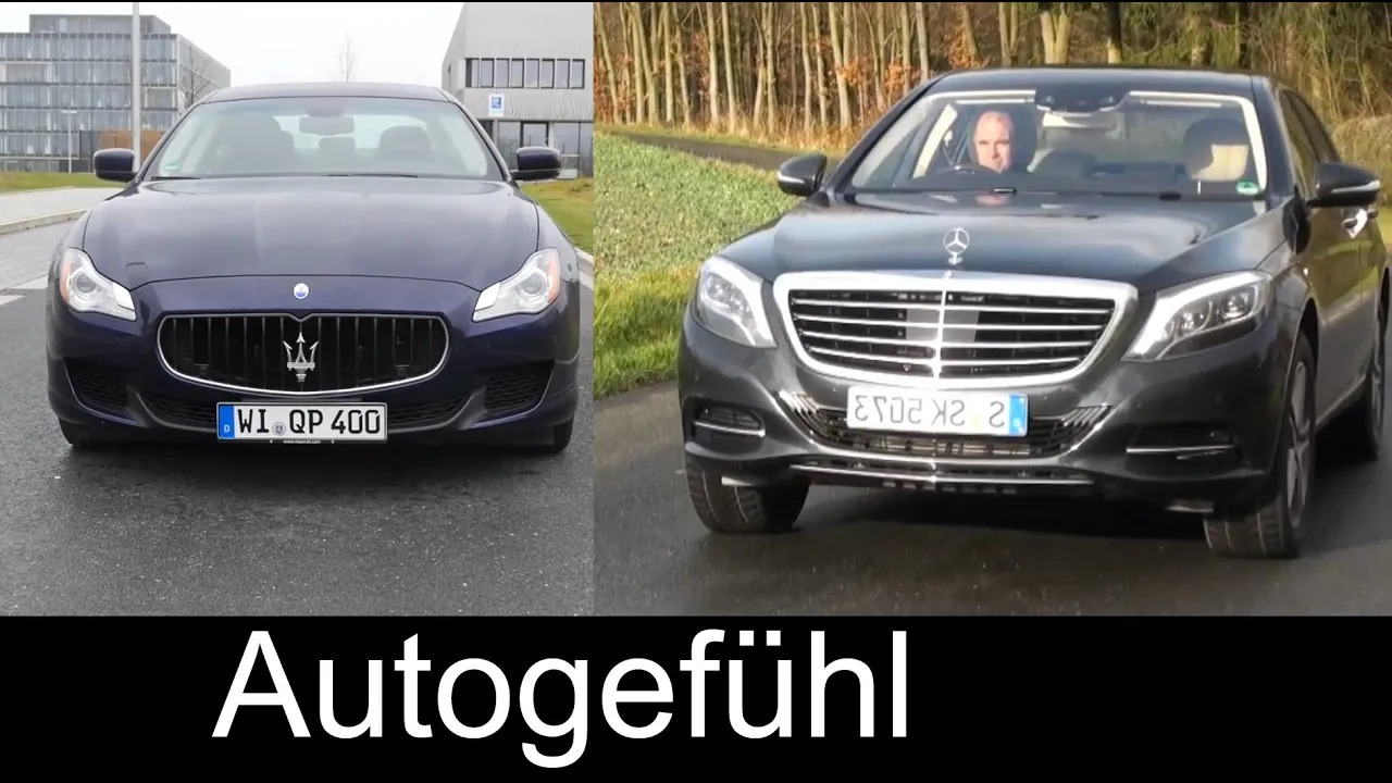 Best luxury saloon comparison test review Mercedes S-Class vs Maserati Quattroporte - Autogefühl
