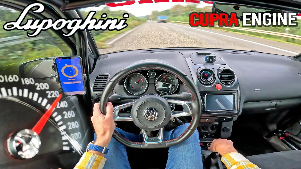 VW LUPO 2.0 TSI is a GOLF R's NIGHTMARE on the AUTOBAHN!