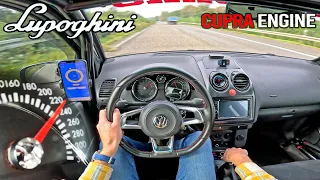 VW LUPO 2.0 TSI is a GOLF R's NIGHTMARE on the AUTOBAHN!