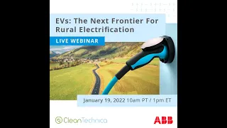 Webinar: EVs — The Next Frontier For Rural Electrification