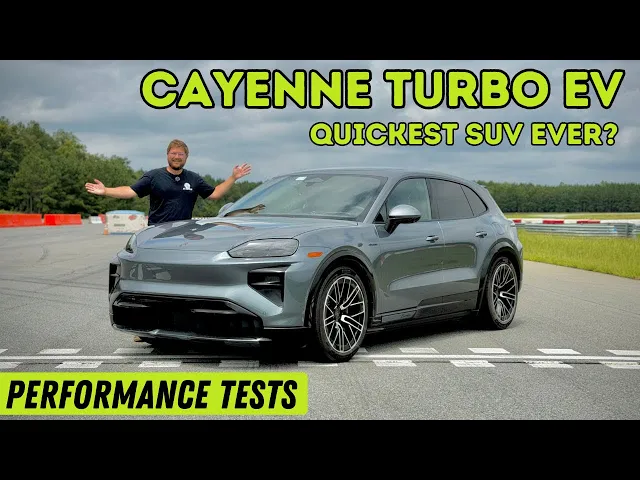 This Can't Be Real! Porsche Cayenne Turbo Electric Performance Benchmark - 0-60, 1/4mi, Panic Stops