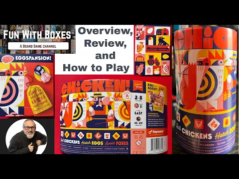 Chicken! Board Game | Deluxe Kickstarter | Overview, How to Play & review | Keymaster Games : FUN !!