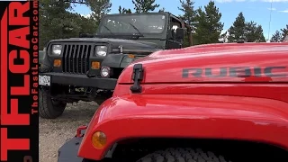 2015 Jeep Wrangler JK vs 1995 YJ Muddy Off-Road Challenge Preview