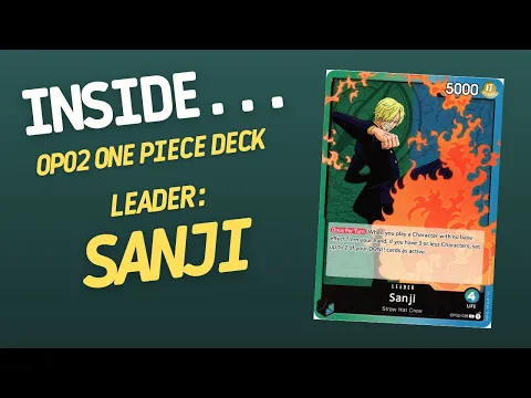 Inside…Sanji DECK - OP-02 One Piece Card Game (4K60fps)