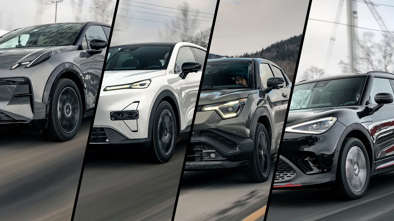 Vintertest 2026: Changan Deepal S05, Suzuki e-Vitara, Smart #1 og Zeekr X i rekkevidde- og ladetest
