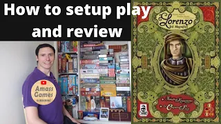 How to setup play and review Lorenzo il Magnifico bix box board game Cranio Creations * AmassGames *