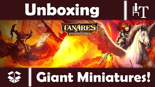 Tanares Adventures - Giant Miniatures - Unboxing - A Dragon, an Augur, and a Demon walk into a bar..