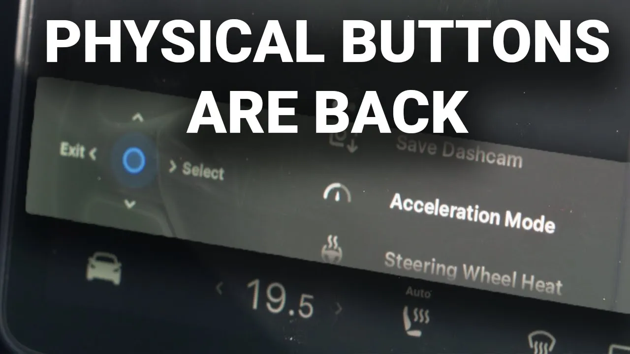 Tesla Physical Buttons Comeback - Steering Wheel Shortcuts, Wiper Speed Adjustment (2023.12.1)