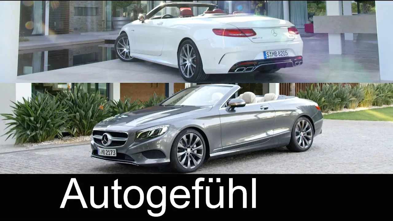 All-new Mercedes S-Class Convertible S500 & Mercedes-AMG S63 S-Klasse Cabriolet Exterior/Interior