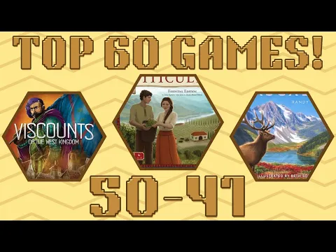 (GIVEAWAY!) Top 60 Board Games of All Time! #50 - #41 (2023)