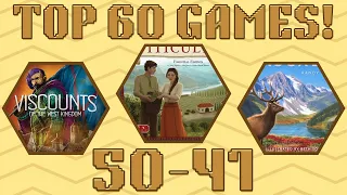 (GIVEAWAY!) Top 60 Board Games of All Time! #50 - #41 (2023)