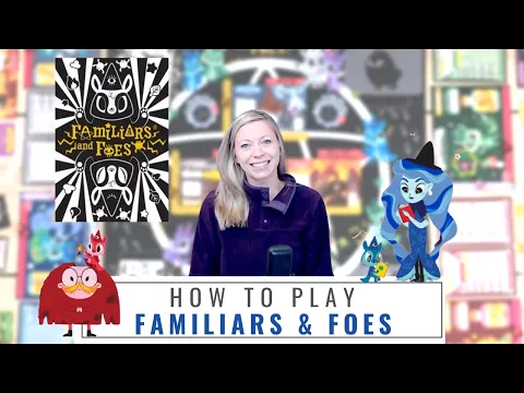 Kickstarter Preview: Familiars and Foes | How to Play | Playthrough | Family and Solo Board Game