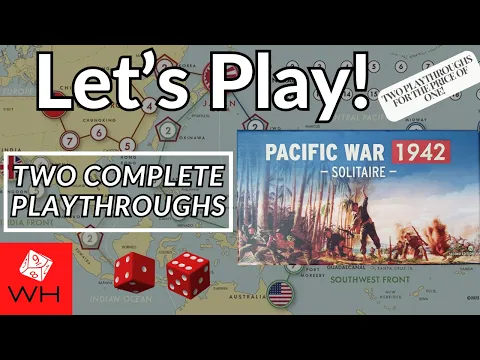 Let's Play! Pacific War 1942: Solitaire (2nd Edition) | WW2 | States of Siege
