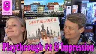 Copenhagen, Playthrough #2 & Impression (In English, board game, family game)