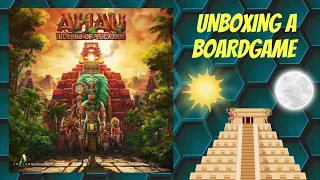 Unboxing Ahau Rulers Of Yucatán and it's expansion Eclipse, all in Kickstarter plus art prints!