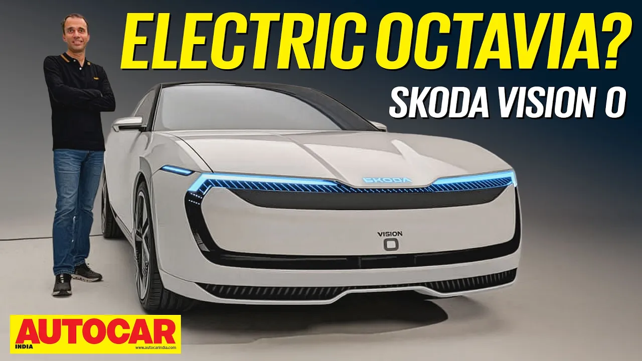 Skoda Vision O concept - Can this be Skoda's electric Octavia? | Walkaround | Autocar India