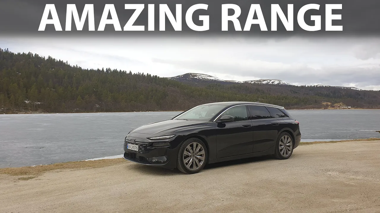 How far can Audi A6 Avant e-tron Quattro drive when driving like an old man?