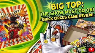 BIG TOP board game unboxing @boardgameworld