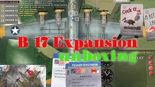 WW2 Solo Wargame B-17 Expansion unboxing for Through Hell and Back