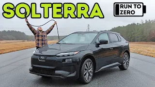 New Subaru Solterra EV Buffer Below 0% Test! I Drove This Far After The Car Said It Was Dead