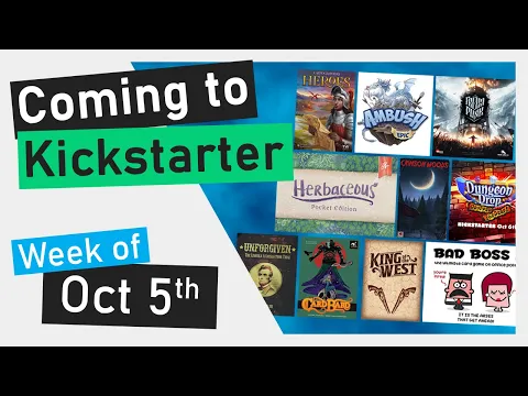 Kickstarter Boardgames Week of Oct 5th | Frostpunk, Herbaceous Pocket, Cartographers Heroes