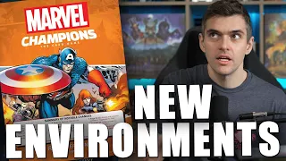 What are the new Environments for Marvel Champions?