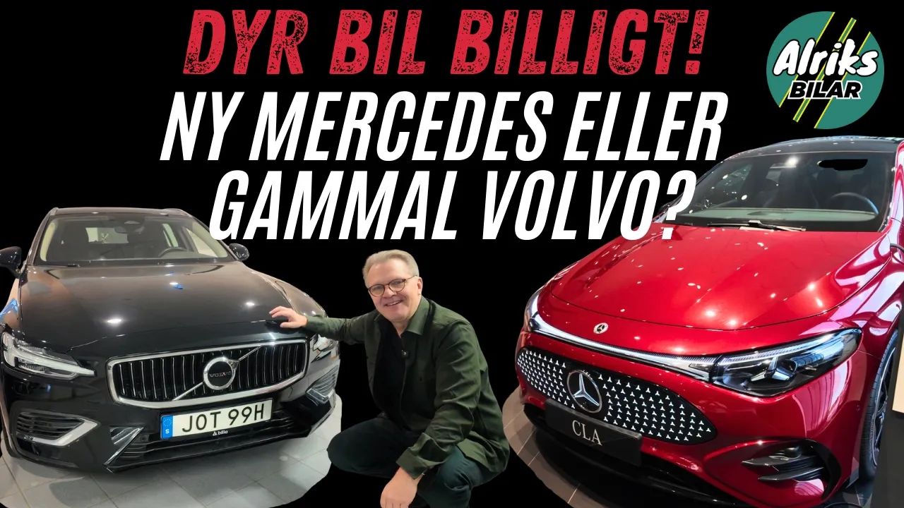Dyr bil billigt! Ny Mercedes eller gammal Volvo?