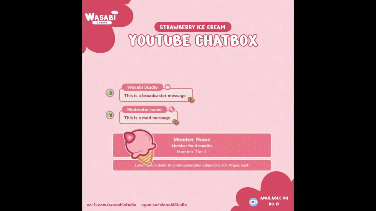 Chat Widget YouTube by WasabiStudio (@WasabiStudio) | VGen