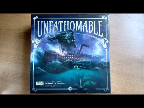 Unboxing UNFATHOMABLE the NEW Arkham Horror Files boardgame from Fantasy Flight Games