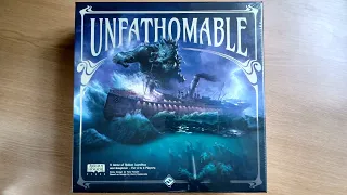 Unboxing UNFATHOMABLE the NEW Arkham Horror Files boardgame from Fantasy Flight Games