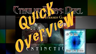 Cthulhu Wars Duel: Extinction - Quick Overview - Off the Shelf Board Game Reviews