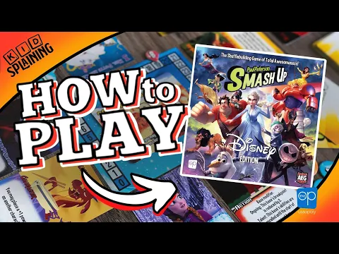 How to Play SmashUp Disney Edition | Smash Up Kidsplaining Board Game Tutorial