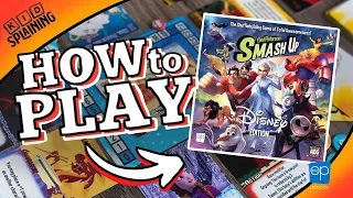How to Play SmashUp Disney Edition | Smash Up Kidsplaining Board Game Tutorial