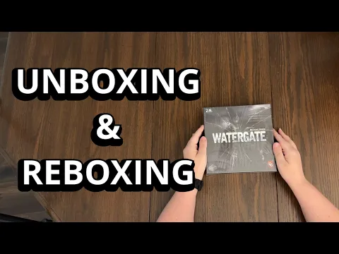 Watergate - 2 Player Board Game Unboxing & Reboxing - What's in the Box?