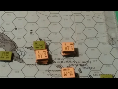 SPI USN GAMEPLAY BATTLE OF THE EASTERN SOLOMONS TURN 1a