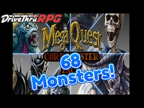 MEGAQuest: The MONSTER Deck (With Skills and AI for SOLO Play)...for HeroQuest!
