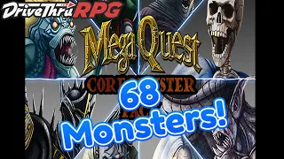 MEGAQuest: The MONSTER Deck (With Skills and AI for SOLO Play)...for HeroQuest!