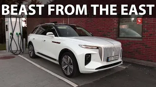 Hongqi E-HS9 range test