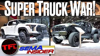 The Super Truck Is Officially a Thing: Here Are The Craziest Trucks From Chevy, Ford, Ram & Toyota!