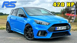 420HP FORD FOCUS RS MK3 // 260KMH REVIEW on AUTOBAHN