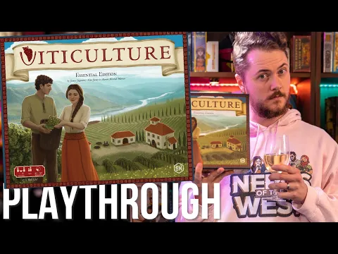Viticulture Board Game Night! Drinking Wine and Placing Workers!