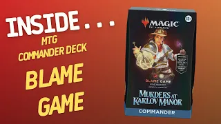Inside…Murders at Karlov Manor Commander Deck - Blame Game (4K 60fps)