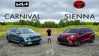 FAMILY KINGS! -- 2025 Toyota Sienna Platinum vs. 2025 Kia Carnival SX-P: Comparison