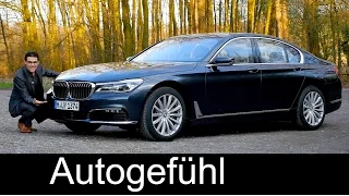 BMW 7-Series 7er FULL REVIEW test driven 740i all-new neu G11 2016/2017 with Autobahn