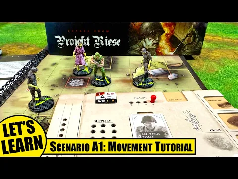 ESCAPE FROM PROJEKT RIESE Solo Playthrough - Scenario A1 Movement Tutorial: Hard Landing RAYBOX