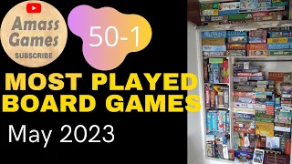 Top 50 most played board games May 2023 AmassGames #wingspan #bgg #boardgame #games #tabletop