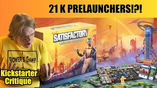 Satisfactory: The Board Game (A+) 21K Followers Before Launch?! - Kickstarter Critique Review