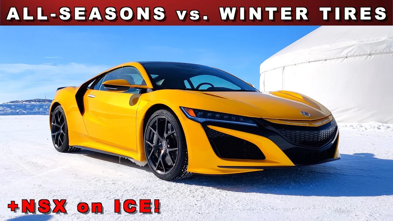 Winter Tire vs. All-Season Tire: We TEST Side-by-Side in Harsh Conditions! (Also we drive an NSX!)